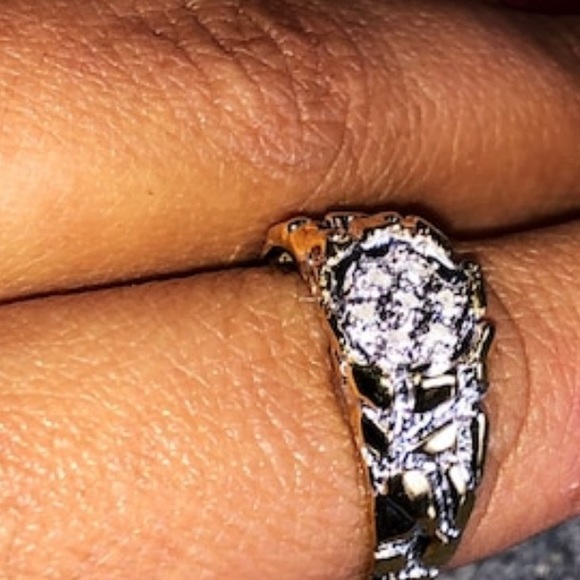 Real Diamond Men Pinky Ring, best gift for men, not Moissanite not CZ  best gift - Picture 6 of 8